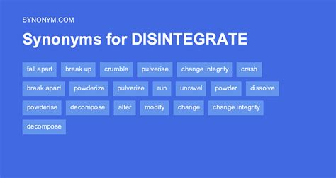 potency synonym|another word for disintegrate.